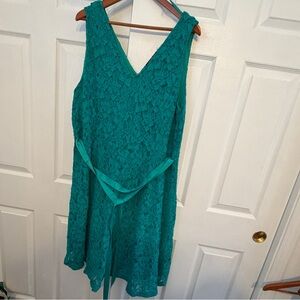 Lane Bryant Teal Lace Dress. 26w